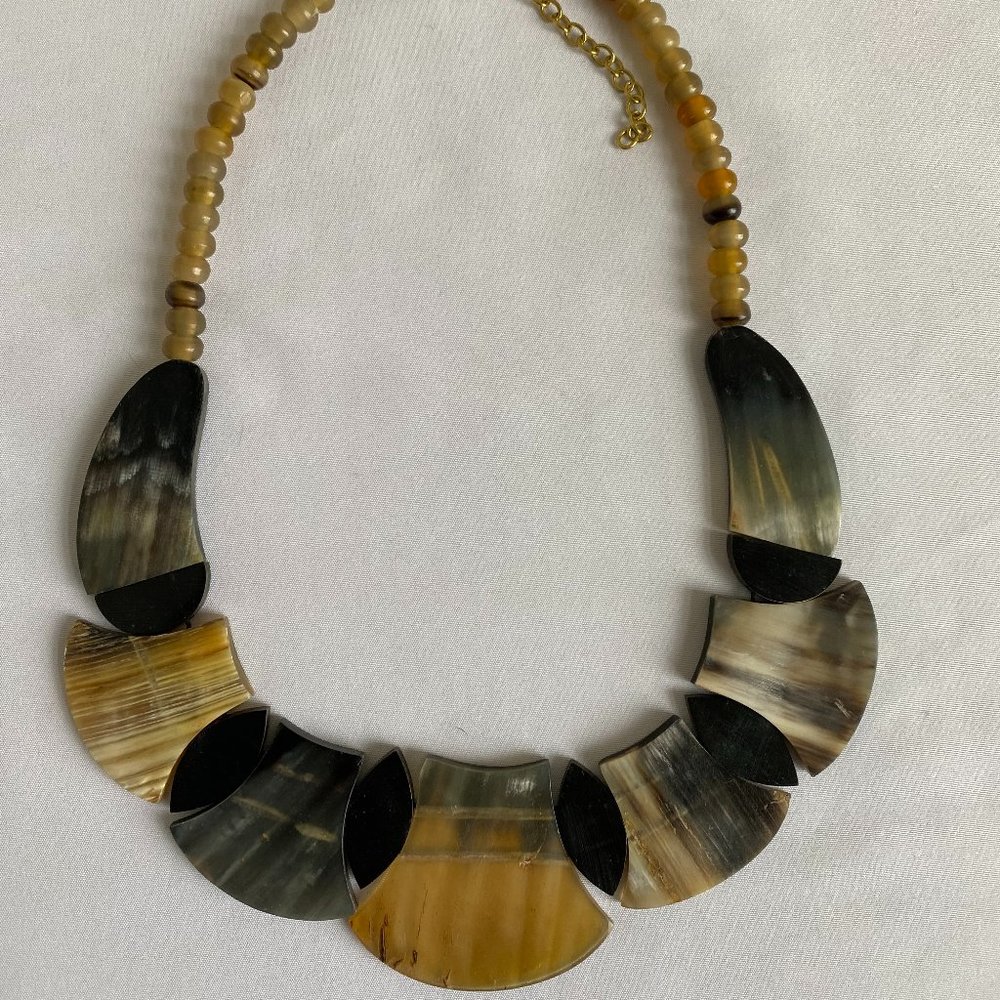 Buffalo Horn Pendant Necklace